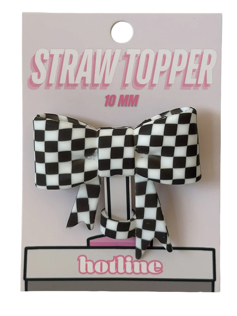 Large Bow Straw Toppers